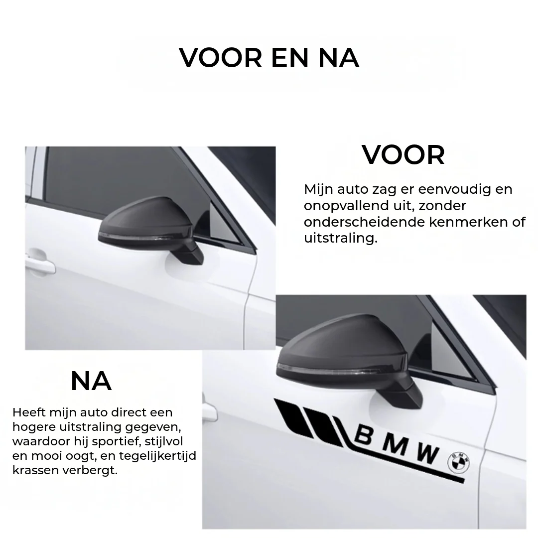 Auto Sierstickers (4 stuks)
