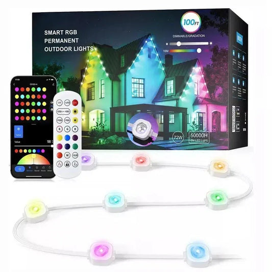 Slimme RGB lichtslinger voor buiten met app bediening