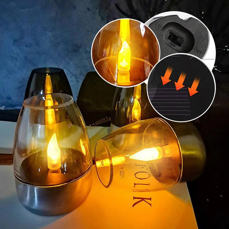6 Pack Solar Power Theelichtjes Outdoor Vlamloos