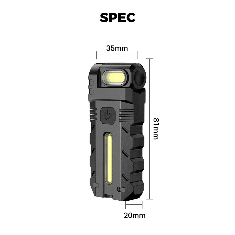 LED-werklamp met 180° draaibare kop