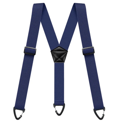 Elastische outdoorriem voor heren met karabijnsluiting 3,8 cm