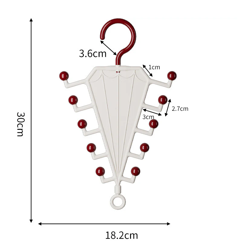 Multifunctioneel V-vormig dubbelzijdig opbergrek met hangers