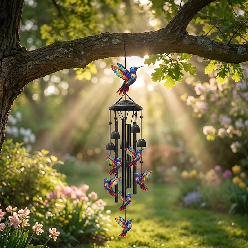 Vintage metalen herdenkingswindgong voor in de tuin
