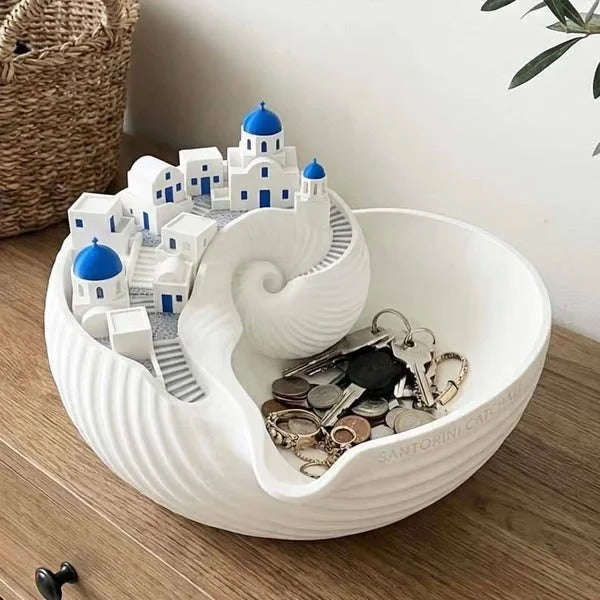 Blauw Grieks Decoratiebakje voor Sieraden en Sleutels