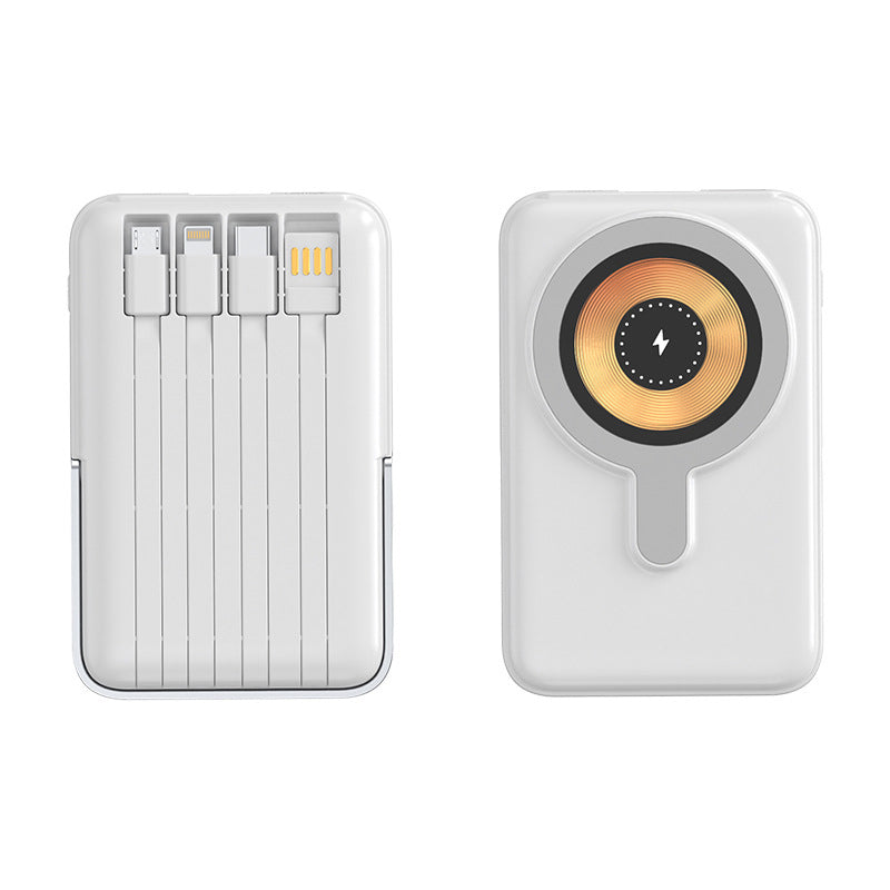 Magnetische draadloze powerbank 10000mAh snellader met telefoonhouder