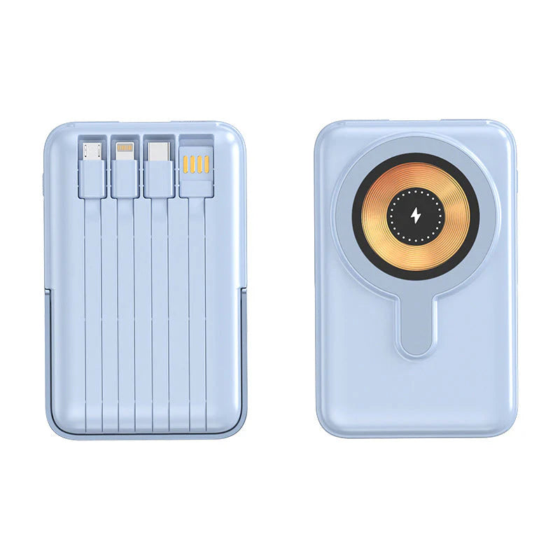Magnetische draadloze powerbank 10000mAh snellader met telefoonhouder