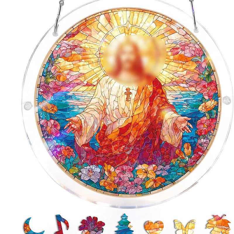 Hangende Acrylpuzzel met Zonnevanger van 83 Stukjes