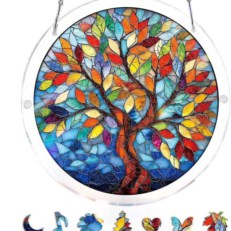 Hangende Acrylpuzzel met Zonnevanger van 83 Stukjes