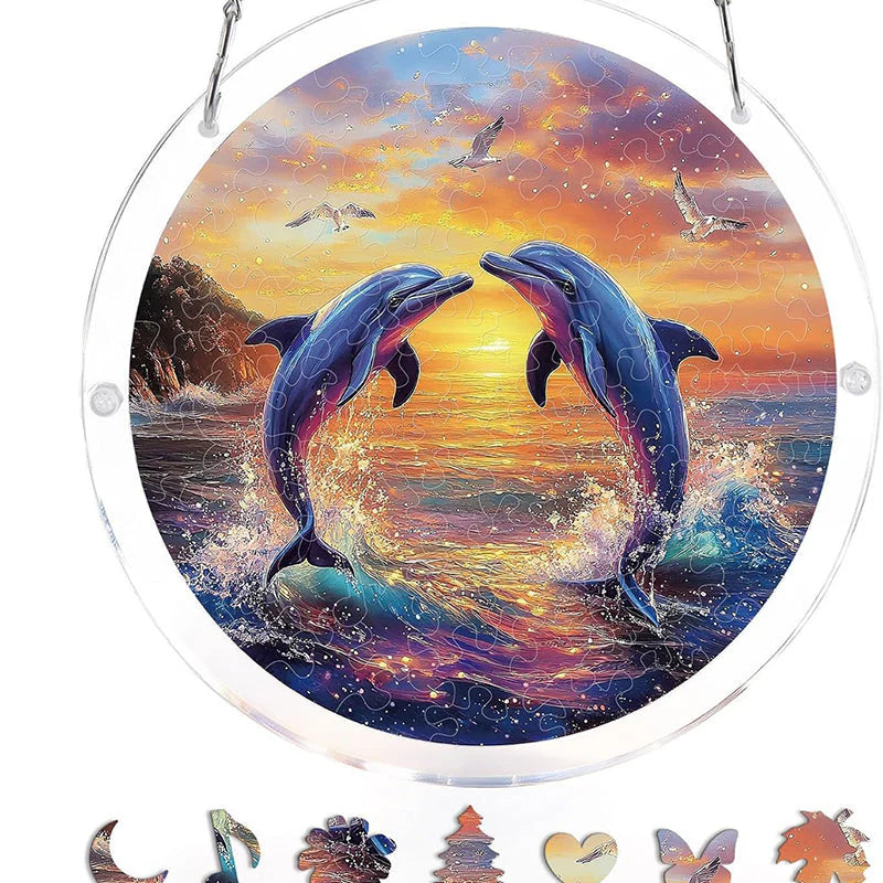 Hangende Acrylpuzzel met Zonnevanger van 83 Stukjes