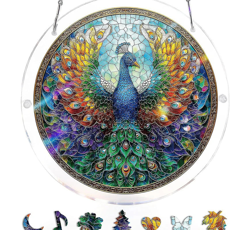 Hangende Acrylpuzzel met Zonnevanger van 83 Stukjes
