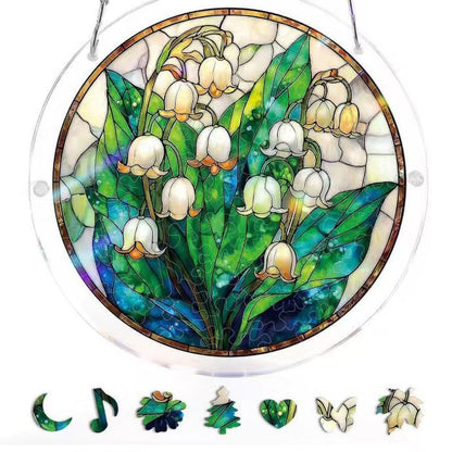Hangende Acrylpuzzel met Zonnevanger van 83 Stukjes