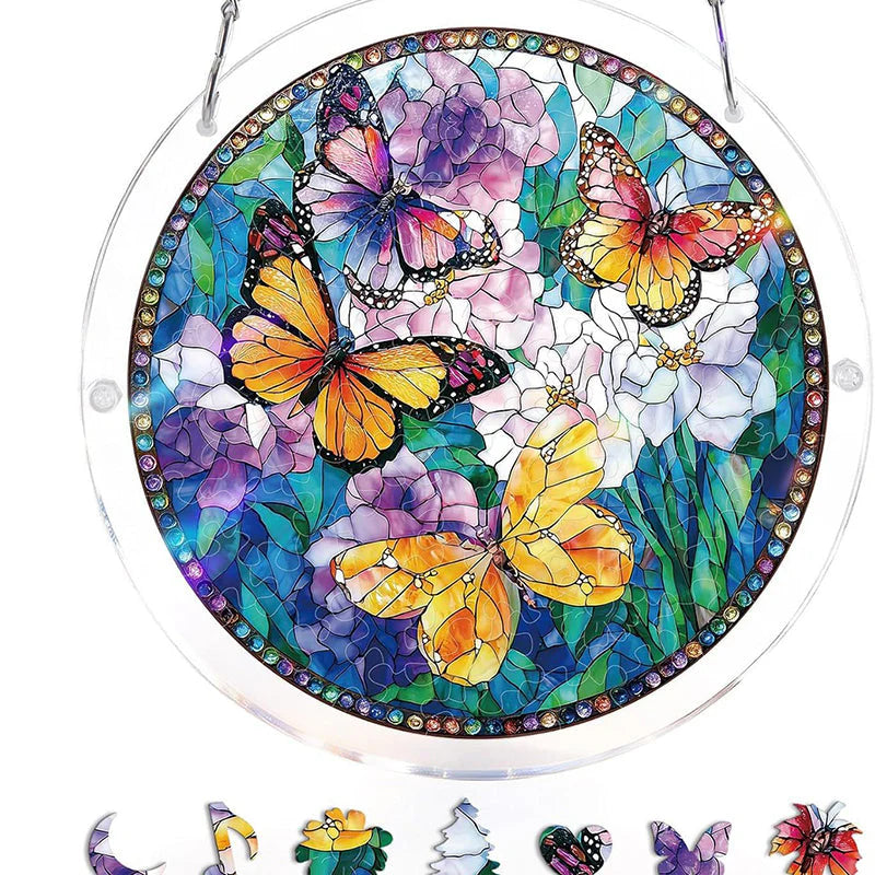 Hangende Acrylpuzzel met Zonnevanger van 83 Stukjes